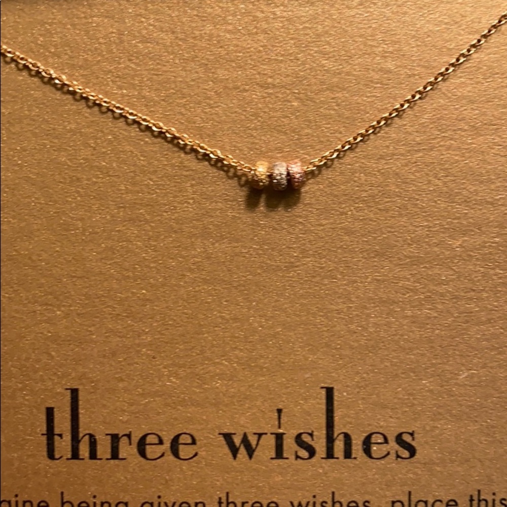 Dogeared “Three Wishes” charm necklace